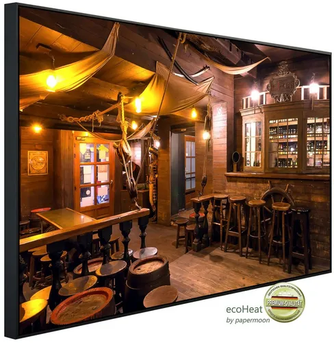 Papermoon Infrarotheizung INFRAROT-BILD-HEIZUNG, Old Schooner Style Bar, TÜV-zertifiziert - Energiesparende Infrarotheizung mit angenehmer Strahlungswärme. Ideal für Wohnräume, schafft ein behagliches Klima und verhindert Schimmelbildung. Schnelle Aufheizzeit von 3 bis 8 Minuten.