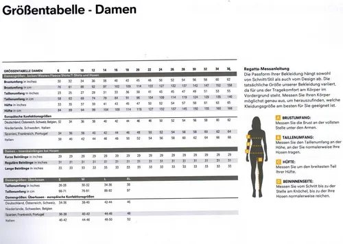 Regatta Damen Regenjacke Corinne IV - Wasserdicht & Atmungsaktiv, Größe: 38 - Outdoorjacken - Leichte, packbare Regenjacke mit 5.000mm Wassersäule und reflektierenden Streifen für optimale Sichtbarkeit. Perfekt für unterwegs!