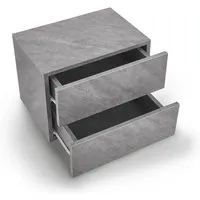 Juskys Wandschrank Nachttisch hängend - Stilvolle Holz Nachtkommode mit 2 Schubladen & Ablage, ideal für platzsparende Nutzung im Schlafzimmer.