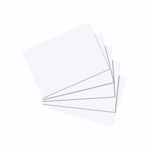 Herlitz Karteikarten DIN A8 / blanko / Farbe: weiß 100