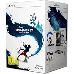 Disney Epic Mickey: Rebrushed - Collectors Edition PS5 - 3D-Platformer mit Micky Maus, erlebe ein farbenfrohes Abenteuer im Wasteland und beeinflusse die Welt mit Farbe oder Verdünner. Modernste Grafik und neue Bewegungsfähigkeiten sorgen für ein unvergessliches Spielvergnügen!
