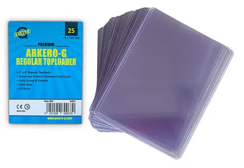 Arkero-G 25 Regular Toploader 3''x4'' Magic YuGiOh Pokemon Karten wie Ultra Pro