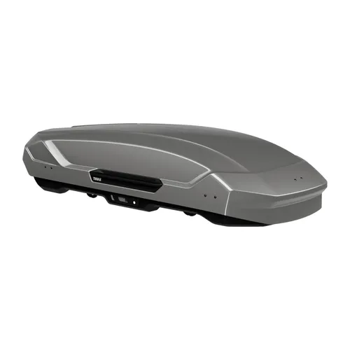 Dachbox THULE Motion 3 L titan glänzend 639701 - Gepäckträger mit flügelförmigem Design für optimale Aerodynamik und Kraftstoffeffizienz. Einfach zu montieren dank PowerClick-System und bietet müheloses Öffnen mit nur einer Hand.