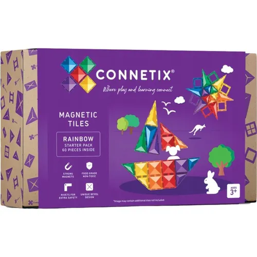 Connetix Regenbogen (CON-EU-62) - Bunte Bauklötze für kreative Experimente - Experimentieren mit dem Connetix Regenbogen (CON-EU-62), einem innovativen Baukasten, der die Fantasie anregt und die motorischen Fähigkeiten fördert.