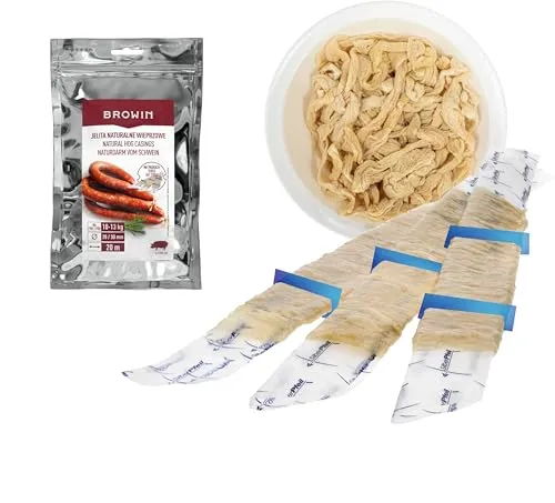 Schweinedarm Kaliber ø 28/30 - auf Tubes 20 m für Bratwurst, Roster, Bockwurst, Frischbrater, Knacker, BBQ-Wurst