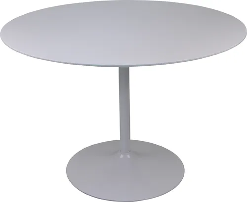 SalesFever Bistro-Esstisch rund Ø 110 cm - Esstisch mit hochwertiger MDF-Tischplatte und robustem Metallgestell, ideal für moderne Essbereiche und gemütliche Dinnerabende.