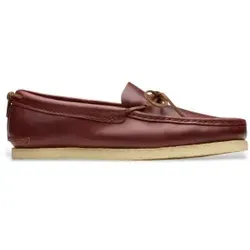 Clarks für Herren. 26181124 Godney Mokassins aus Leder burgunderrot (44), Wohnung, Schnürsenkel, Lässig, Bordeaux
