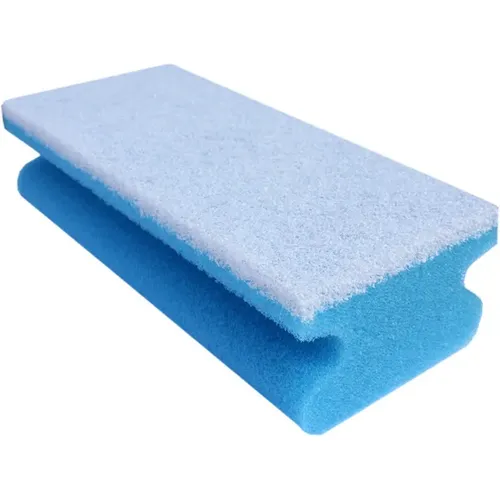 Vliesschwamm Sito Topfreiniger blau-weiß 15x7x4,5 cm, Reinigungsschwamm, vielseitig einsetzbar 5000076