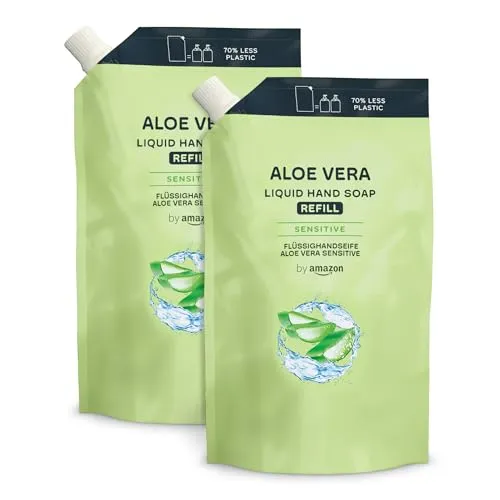 by Amazon Aloe Vera Handseife Nachfüllpack, 2 x 1000ml