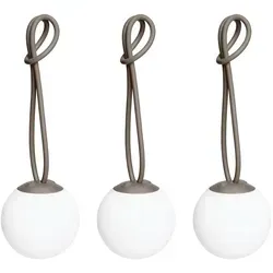 Fatboy [W] bolleke mini Set Taupe (3 Stück) - Stylisches und flexibles Mini-Lampen-Set für eine gemütliche Atmosphäre, ideal für drinnen und draußen.