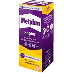 Metylan Kleister MPP40 - Gebrauchsfertiger Papier Tapetenkleister - Sonstige Klebemittel, extrem starke Klebekraft und einfach korrigierbar, reicht für bis zu 50m², ideal für Papiertapete und Pappmaché.