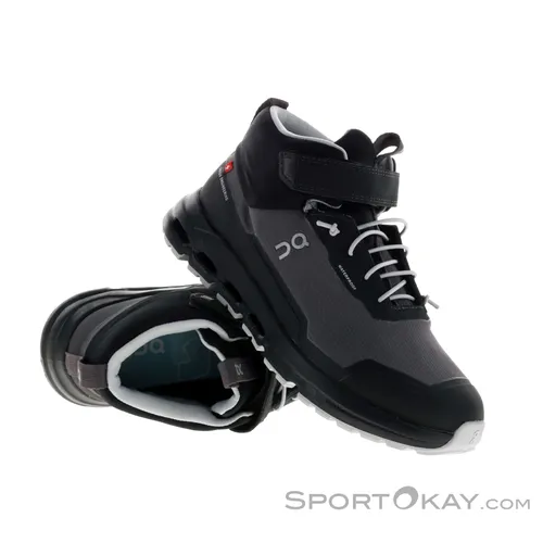 On Cloudhero Mid Waterproof Kinder Wanderschuhe - Schwarz - Laufschuhe für Kinder, wasserdicht und ideal für Abenteuer bei jedem Wetter.