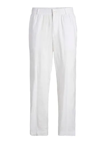 JACK & JONES JPSTKARL JJLAWRENCE Linen Chino SN - Wanderhose für Herren von JACK&JONES, aus leichtem Leinen für optimalen Tragekomfort und Atmungsaktivität bei warmen Temperaturen.