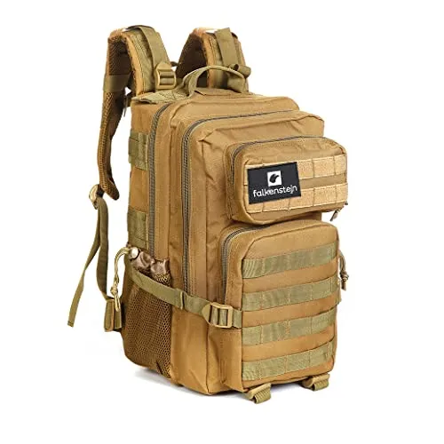 FALKENSTEJN Multifunktionsrucksack für Outdoor und Freizeit - Vielseitiger Rucksack in 3 Größen (25-30L, 35-40L, 45L) aus strapazierfähigem Polyester, ideal für Schule, Arbeit und Abenteuer. Ergonomisches Design für maximalen Tragekomfort.