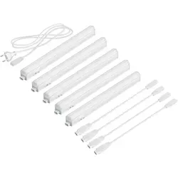 ledscom.de LED Unterbau-Leuchten Rigel, 5er Set, 445lm, vielseitig einsetzbar - Die flachen LED Unterbau-Leuchten (313 x 30 x 28 mm) bieten flexible Einsatzmöglichkeiten in Küche, Werkstatt und mehr. Mit energieeffizienter Technik und einfacher Montage sind sie die ideale Lösung für individuelles Lichtdesign.