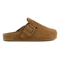 Colors of California Monocolor Suede Pantolette MUD 36, Hellbraun, 39 EU - Elegante und bequeme Pantolette aus hochwertigem Wildleder, ideal für den Alltag und entspannte Sommerlooks.