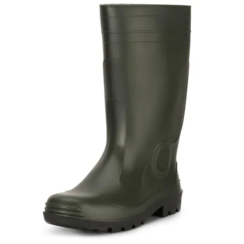 Ladeheid Herren PVC Gummistiefel LA-974 – 100% wasserdicht und bequem - Gummistiefel aus hochwertigem PVC, elastisch und reißfest. Ideal für Regen, Forstarbeit oder als Stallschuhe. Hoher Tragekomfort durch geräumigen Zehenbereich.