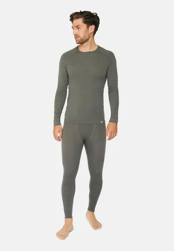 BASELAYER SET AUS MERINOWOLLE FÜR HERREN - Dunkelgrau - 2XL - Funktionsunterwäsche aus hochwertigem Merino-Blend für optimale Atmungsaktivität und Temperaturkontrolle. Ideal für Outdoor-Aktivitäten und gemütliche Stunden zu Hause.