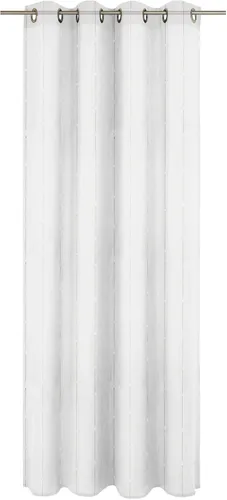 Wirth Gardine, Ösen, halbtransparent - Gardine mit Metallösen, maßgefertigt in offwhite, pflegeleicht und lichtbeständig – ideal für stilvolle Fensterdekoration.