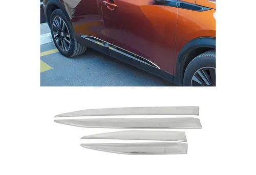 OMAC Zierleisten-Aufkleber für Peugeot 2008 - Chrom Türschutzleiste, langlebig und rostbeständig, für eine stilvolle Optik und einfachen Schutz der Fahrzeugtüren.