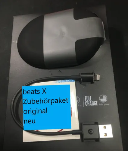 Beats X Zubehör (Tasche, Ohrgummis, Ladekabel) (kein Kopfhörer)