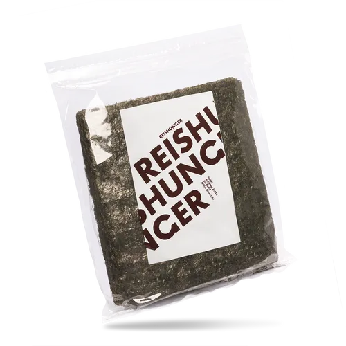 Reishunger Sushi Nori Algen Blätter, geröstet (100 Blatt) Seetang für Maki Sushi