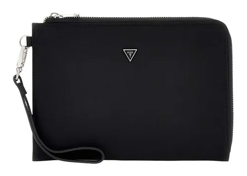 Guess Milano Clutch - Elegante Guess Milano Clutch in Schwarz mit RFID Blocker für sicheren Kartenaufbewahrung. Ideal für jeden Anlass, mit praktischen Fächern für Kreditkarten und eine abnehmbare Handschlaufe.