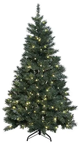 STAR TRADING Künstlicher Weihnachtsbaum Ottawa LED-beleuchtet - Weihnachtsbaum für den Außenbereich, mit energiesparenden LEDs für festliche Stimmung und lange Haltbarkeit.