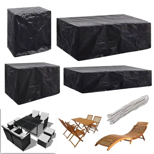 Gartenmöbel Schutzhülle Plane für Sitzgarnitur - Möbelschutzhüllen aus robustem Polyäthylen, ideal zum Schutz Ihrer Gartenmöbel. Größe: 240 x 140 x 90 cm, wasserabweisend und langlebig.