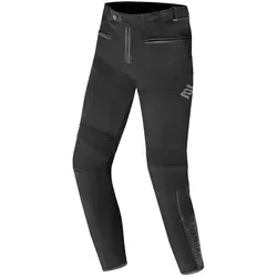 Bogotto Blizzard-X Motorrad Textilhose, schwarz, Größe L - Robuste wasserdichte Textilhose für Männer mit Rindsleder-Seiten und fixiertem Netz-Innenfutter – ideal für jede Wetterlage beim Motorradfahren.