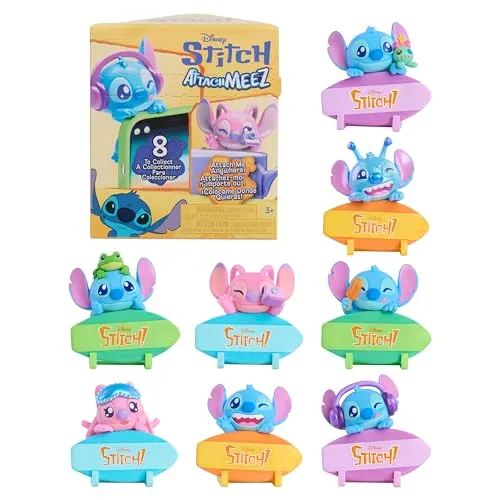 Disney Stitch Attachmeez Spielfigur - Lustige und vielseitige Spielfigur für Kindergartenkinder, perfekt zum Spielen und Sammeln. Ideal für kreative Rollenspiele und Abenteuer.