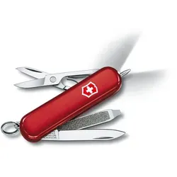 VICTORINOX Schweizer Taschenmesser Signature Lite rot - Zangen mit integriertem LED-Licht, ideal für Outdoor-Abenteuer und vielseitige Anwendungen.