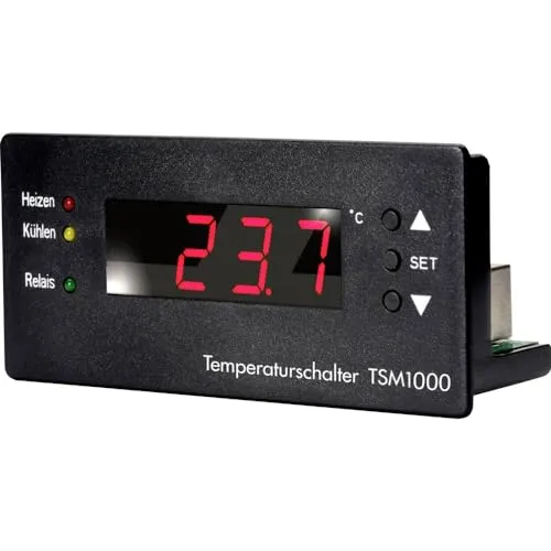 TSM 1000 Temperaturschalter -99...+850 °C - Heizkörperthermostat mit PT1000 Fühler, ideal für präzise Temperaturregelung in Heiz- und Kühlbetrieben. Flexibel einsetzbar als Frostwächter oder Ersatz für mechanische Thermostate.