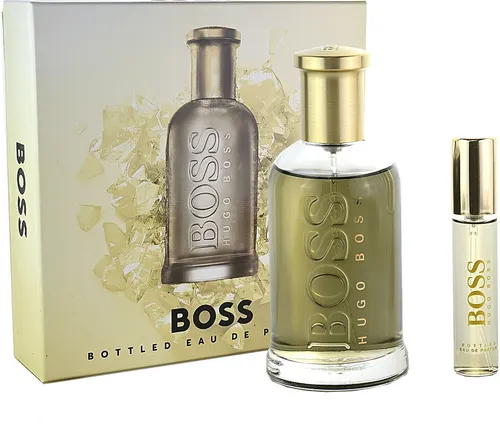 Hugo Boss Bottled Edp 100Ml + Edp 10Ml - Set mit 100 ml und 10 ml Eau de Parfum von Hugo Boss. Perfekt für unterwegs und ideal für jeden Anlass. Genießen Sie den zeitlosen Duft, der Selbstbewusstsein ausstrahlt und Stil verkörpert.