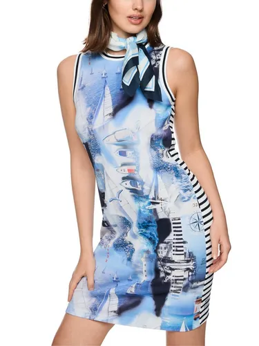 Marc Cain Sommerkleid Salty Breeze Premium Damenmode mit maritimem Print