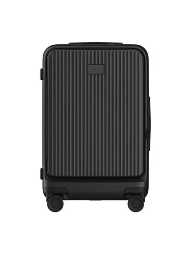 XIAOMI Front Opening Luggage 20" Black Rollkoffer - Praktischer Rollkoffer mit 1:9 Öffnungsverhältnis für einfaches Verstauen. Ideal für Reisen, bietet Nass-Trocken-Trennung und flexible Organisation.