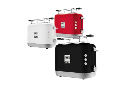Kenwood kMix Toaster TCX751RD - 2 Scheiben Rot - Toaster für 2 Scheiben mit Peek & View-Funktion zur Kontrolle des Bräunungsgrades. Ideal für perfekte Frühstücksgenüsse und stylisches Design in Ihrer Küche.