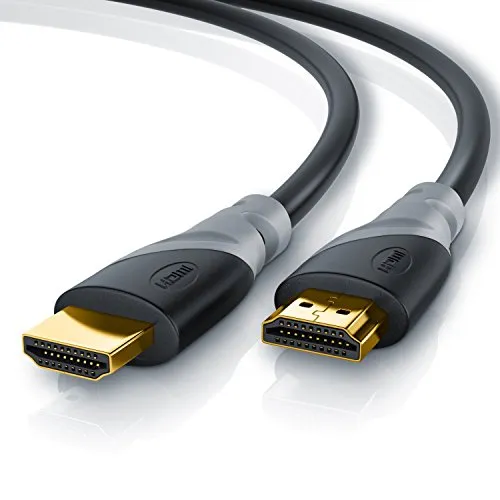 CSL - 8k / 4k HDMI Kabel 2.1/2.0-4m - 8K @ 60Hz - 4K @ 120Hz - 48 Gbit/s - 3D - Ultra High Speed mit Ethernet - TV Blu-ray PS5 Xbox Series X Switch - schwarz - 4 Meter