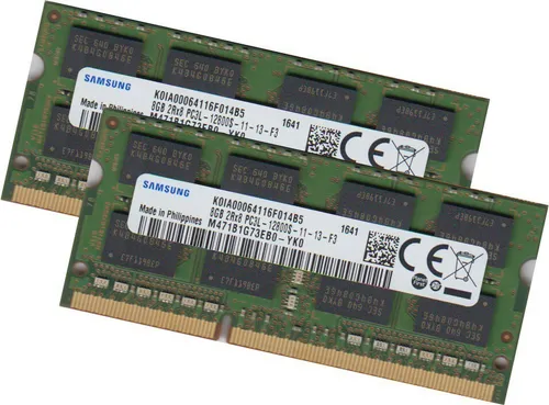 Samsung 16Gb 2x 8Gb Ram Speicher 1600 Mhz DDR3 für Apple MacBook Pro Core i5, I7