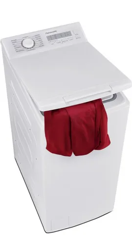 Hanseatic Waschmaschine HTW510C - Toplader, 5,0 kg, 1000 U/min, energiesparend mit Schnell-Option für effiziente Wäschepflege
