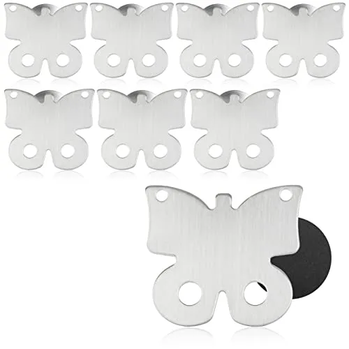 com-four® 8X Tischdeckenbeschwerer magnetisch - Tischtuchgewichte aus Edelstahl - schwere Tischtuchklammer