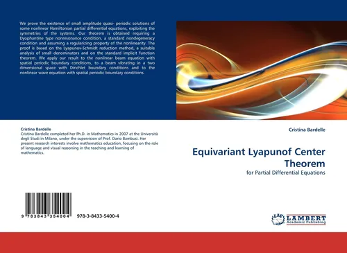 Equivariant Lyapunof Center Theorem Cristina Bardelle