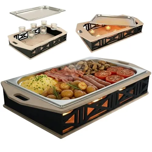 Cawi HeatBoard – Elegante Warmhalteplatte für Grillabende - Genießen Sie warme Speisen ohne Stress! Das Cawi HeatBoard hält gegrillte Delikatessen dank Teelichtfunktion zuverlässig warm. Flexibles Design in Holz- oder Anthrazitoptik, ideal für jedes BBQ. Hergestellt in Europa – für höchste Qualität.