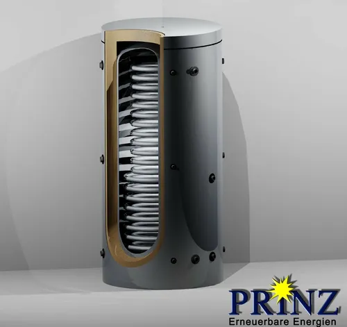 Hygienespeicher Kombispeicher 4000 Liter mit 1 Solarwärmetauscher und Isolierung