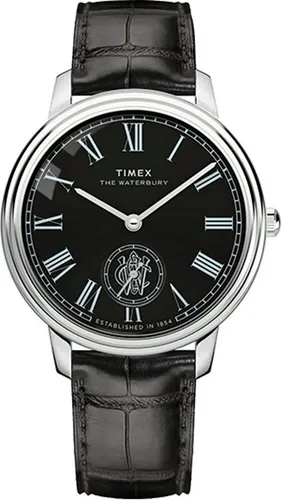 Timex Quarzuhr WATERBURY METROPOLITAN TW2Y23200AJ - Elegante Herrenuhr mit analoger Anzeige und schwarzem Lederarmband, wasserdicht bis 5 bar – perfekt für den modischen Alltag.