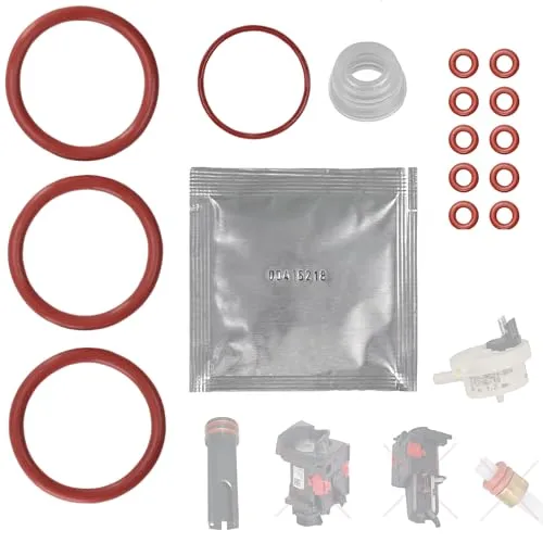 Snapworld-Kaffee Dichtung Wartungssatz O-Ringe passend für DeLonghi ECAM ESAM PrimaDonna Dinamica Eletta Magnifica Cappuccino zu Wassertank Brühgruppe Flowmeter Thermoblock Druckschlauch Set-29