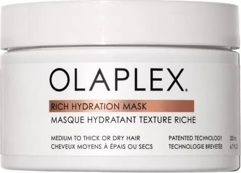 Olaplex Rich Hydration Mask 200 ml - Haarkuren für dehydriertes Haar, versiegelt die Haarkutikula und bietet bis zu 5 Haarwäschen lang Feuchtigkeit und Schutz, reduziert Haarbruch und sorgt für Glanz.