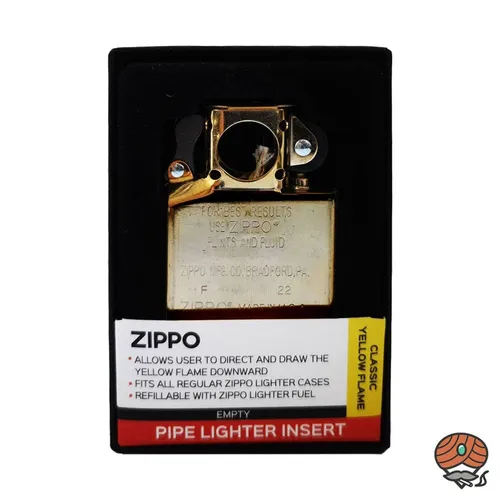 Zippo Gold Pipe Insert - Hochwertiges, nachfüllbares Zubehör für klassische Zippo-Feuerzeuge - Feuerzeuge: Dieser goldene Pipe Insert bietet perfekte Passform und optimale Flammenkontrolle für ein ungestörtes Raucherlebnis. Hergestellt aus langlebigem Metall und mit lebenslanger Garantie.