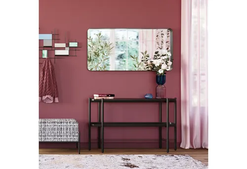 Kare Design »Bella« Spiegel 180x60 cm - Eleganter rechteckiger Spiegel mit schmalem schwarzen Aluprofil, perfekt für moderne Räume. Ideal zur optischen Vergrößerung und stimmigen Raumgestaltung.