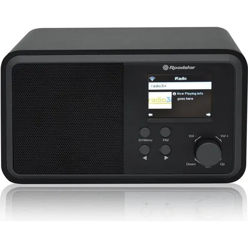 Roadstar IR-390D+BT/BK Internet Radio - WLAN-Internetradio mit DAB+/DAB, FM, Bluetooth und USB. Genießen Sie hervorragenden Klang und die Freiheit, Ihre Lieblingssender überall zu hören, dank der praktischen Fernbedienung und tragbaren Größe.